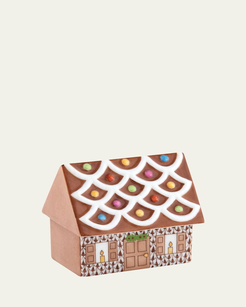 Cozy Gingerbread House Figurine